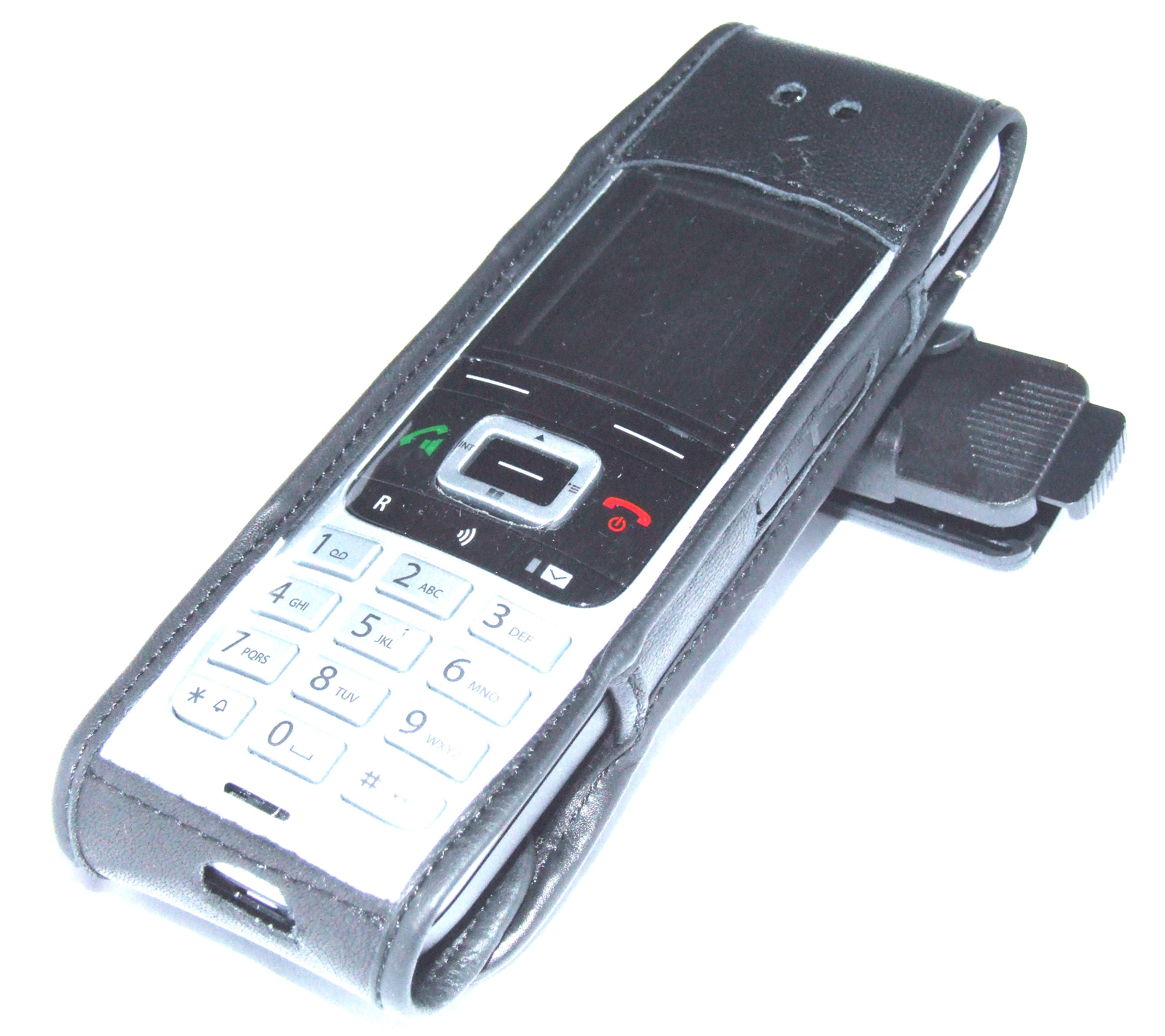 Haco Ledertasche Unify OpenScape DECT S4/S5, Drehclip Haco Ledertasche Unify OpenScape DECT S4/S5, Drehclip